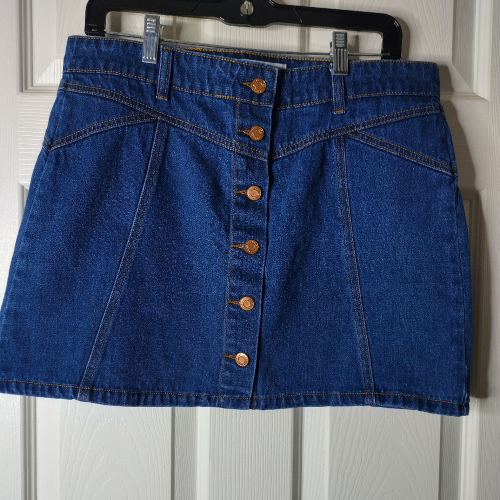 Zara Trafaluc Denim Maker Skirt